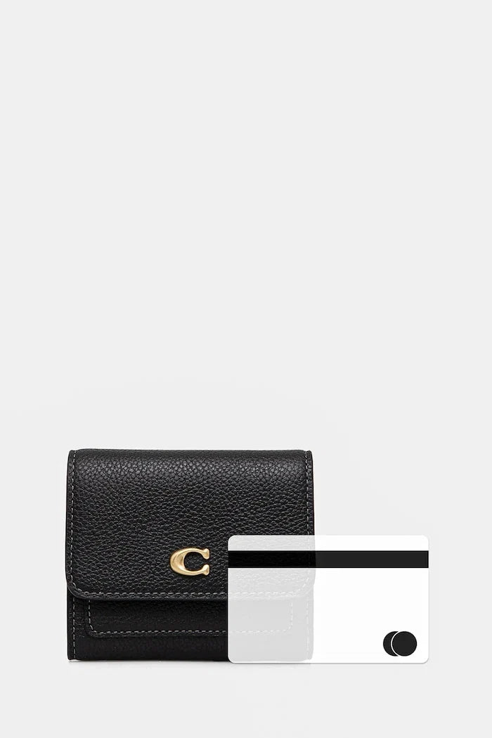 Monedero de cuero Coach para mujer