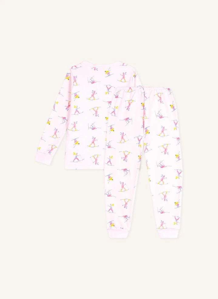 Petit Bateau - Pamuklu Pijamalar Kayakçılar | Pembe