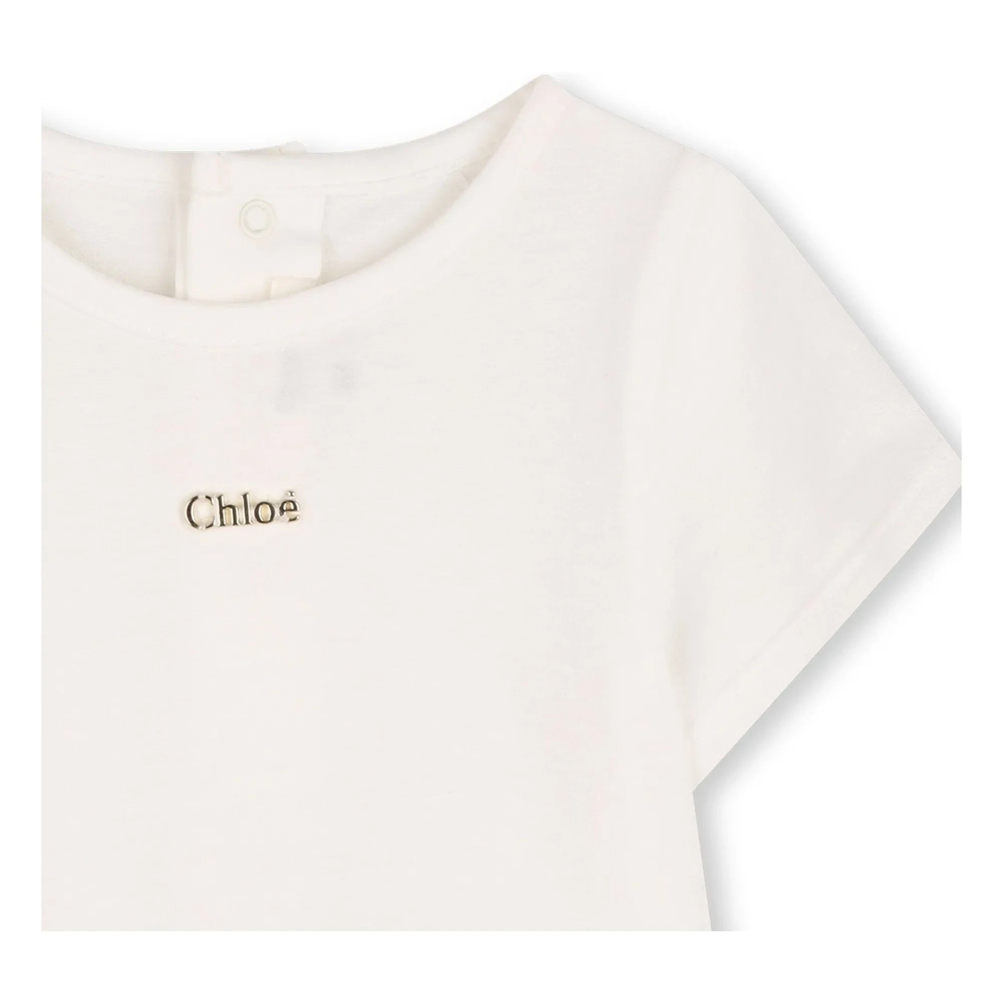 Chloé - Conjunto de mono y camiseta de algodón orgánico | Melocotón