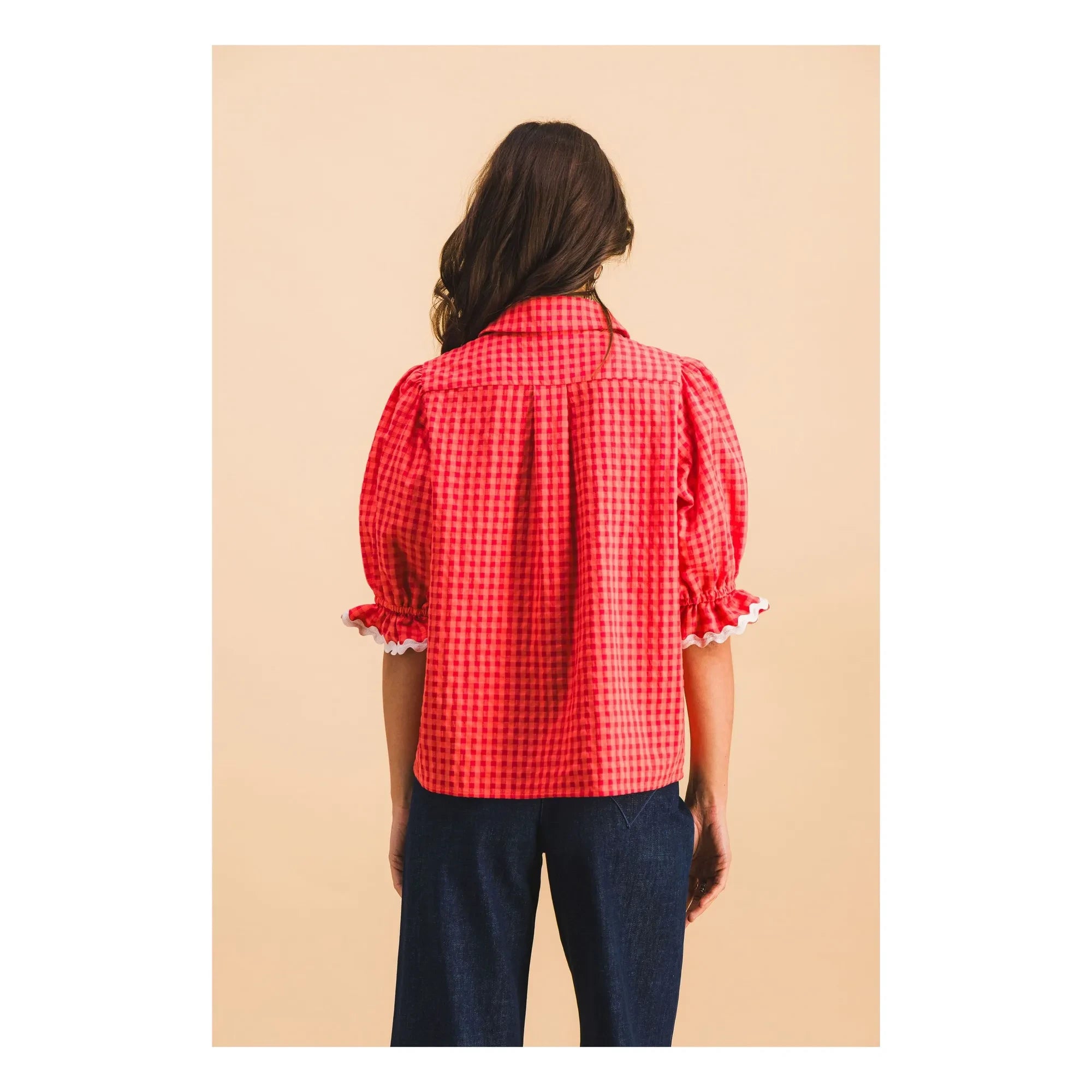 Elise Chalmin - Jim Camisa de algodón | Roja