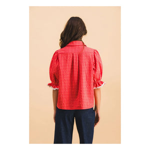 Elise Chalmin - Jim Camisa de algodón | Roja