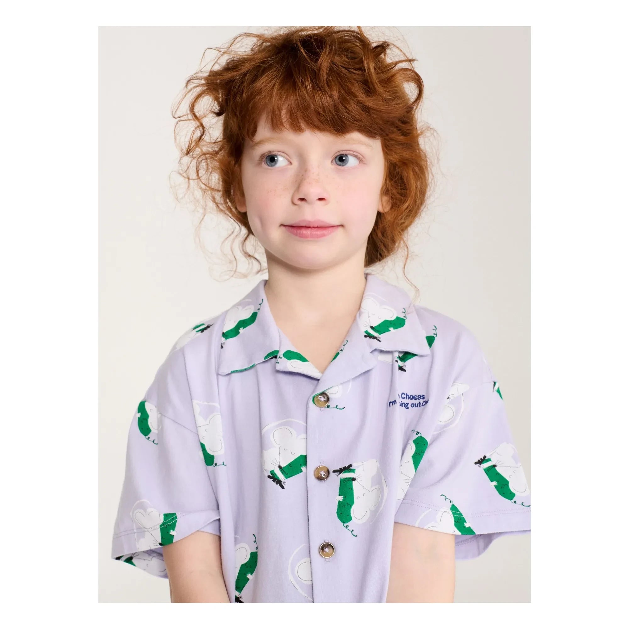 Bobo Choses - Conjunto de camiseta y pantalón corto de ratones de algodón orgánico | Morado