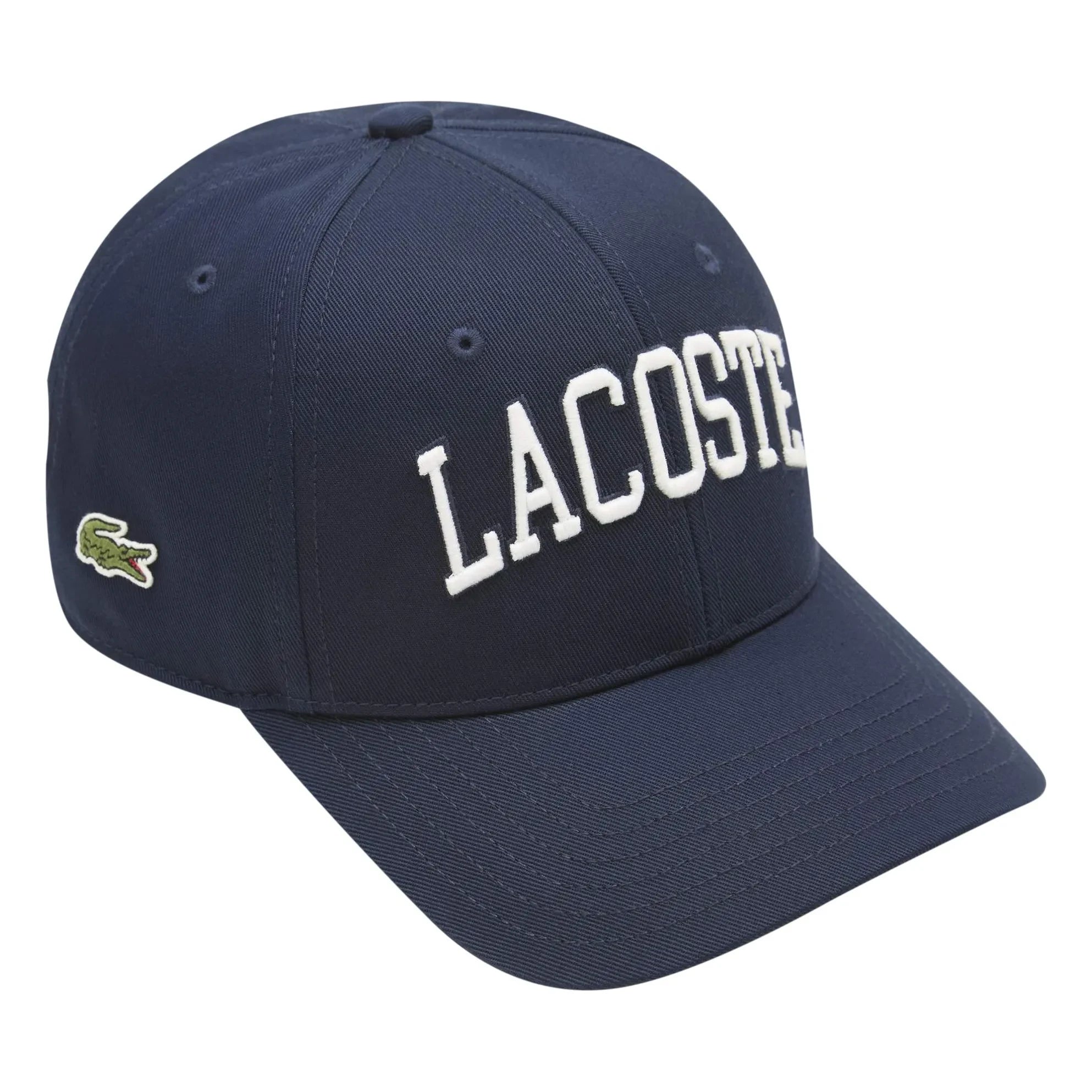 Gorra de algodón orgánico con el logo Lacoste | Azul marino