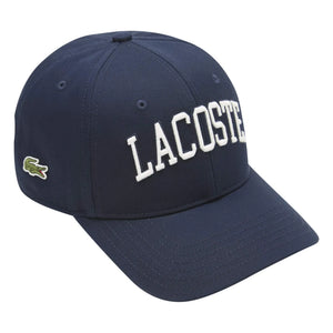 Gorra de algodón orgánico con el logo Lacoste | Azul marino