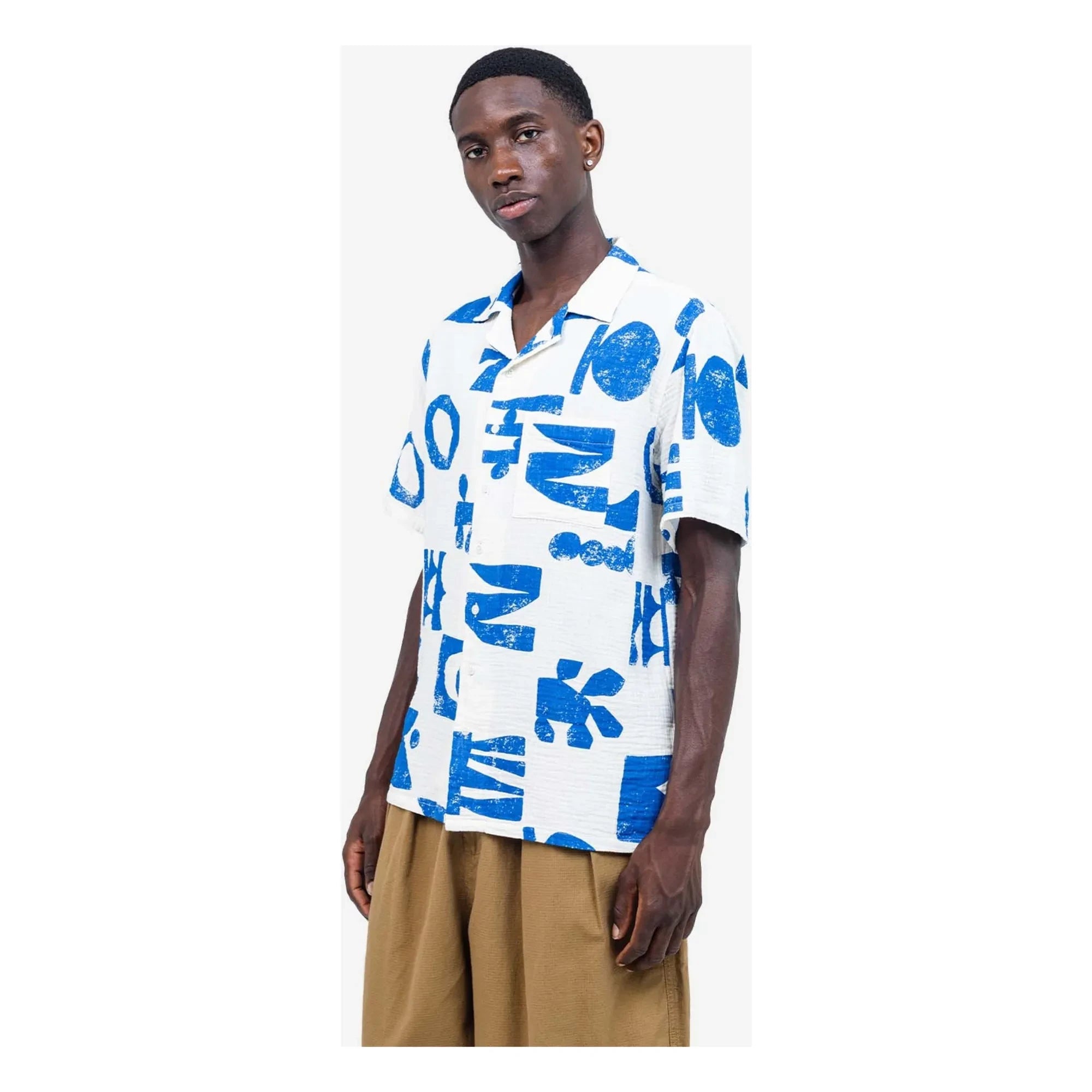 Olow - Camisa Aloha Shapes | Blanco