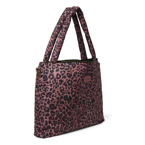 Studio Noos - Bolso de maternidad de leopardo | Rojo