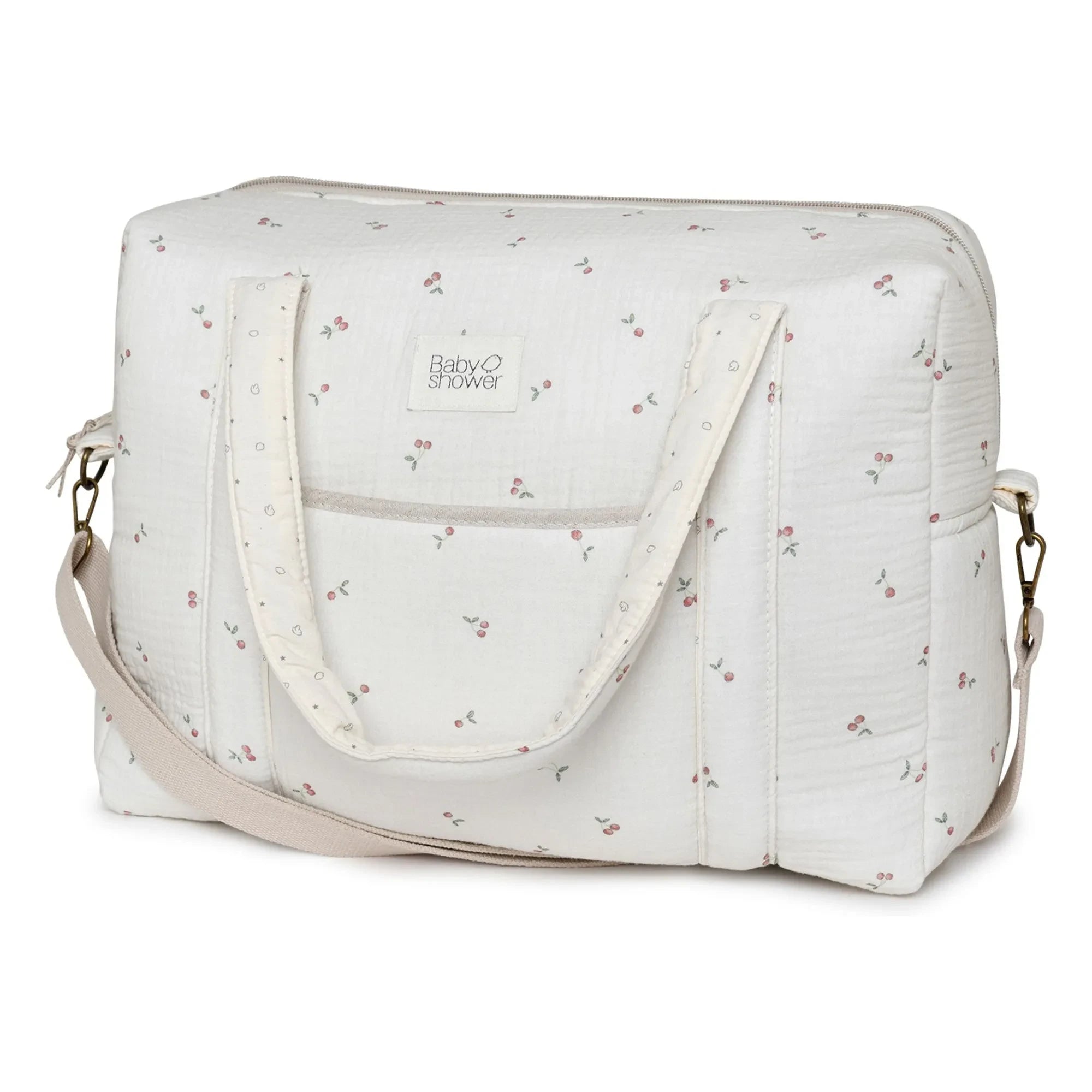 Babyshower - Mochila cambiador para bebé Camila Cherries | Crudo