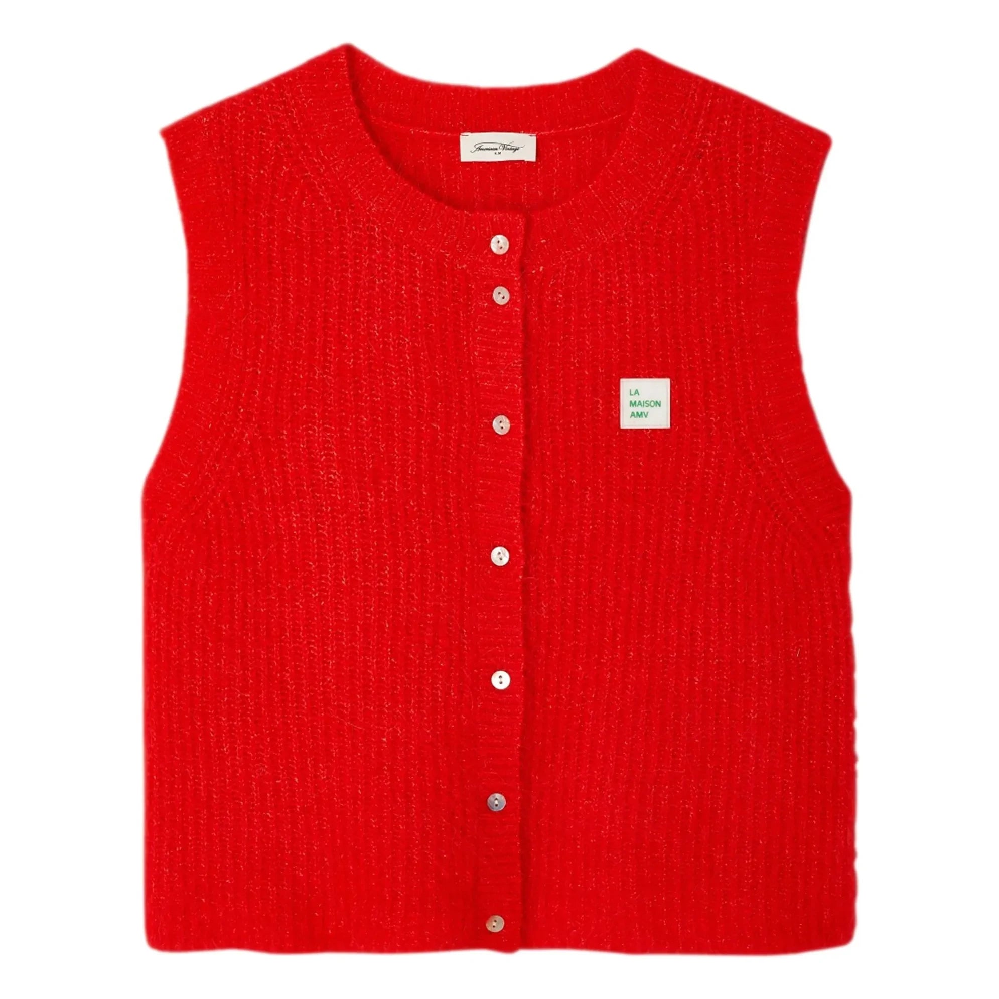 American Vintage - Cárdigan East Laine | Rojo