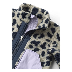 Liewood - Geri Dönüştürülmüş Elyaf Noam Leopar Sherpa Ceket | Bej