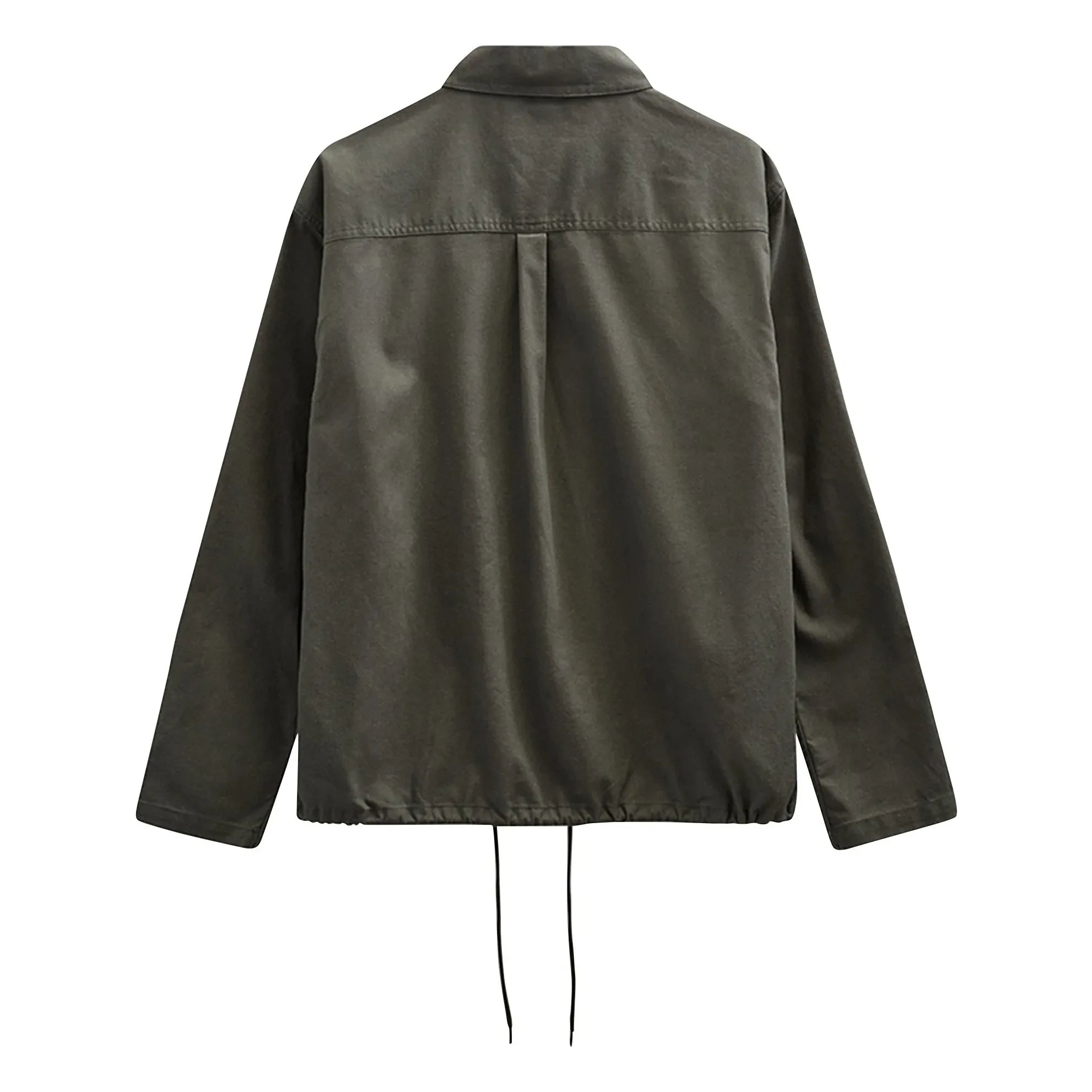 Anerkjendt - Camisa de lino Akotto | Verde Oscuro
