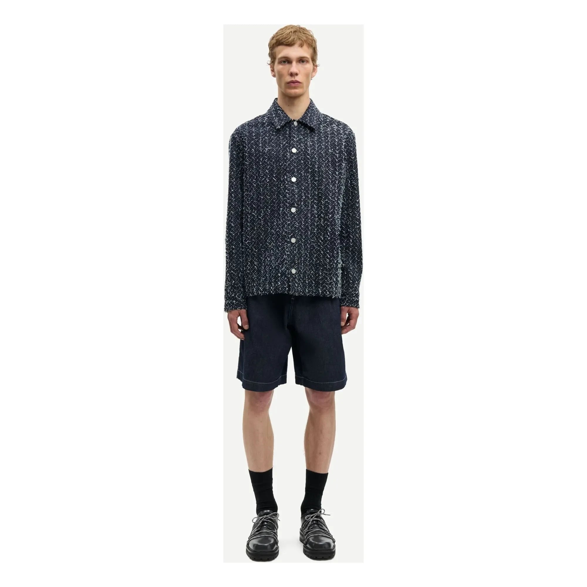 Samsoe Samsoe - Sobrecamisa de algodón Sacastor | Gris oscuro