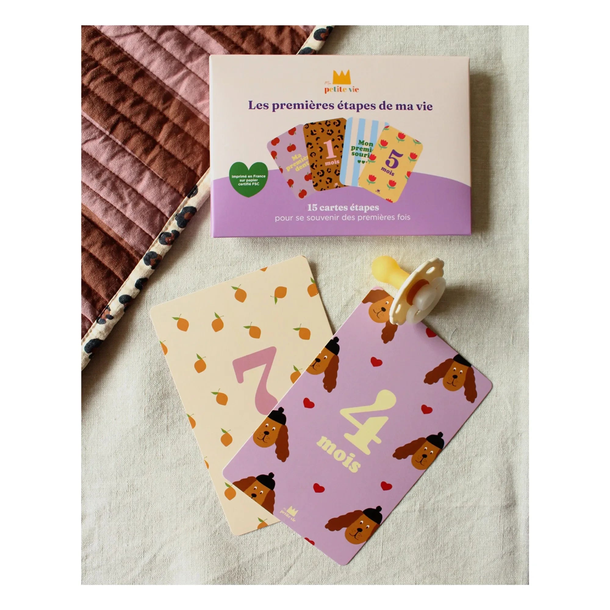 Ma petite vie - Tarjetas de hitos de los primeros 12 meses