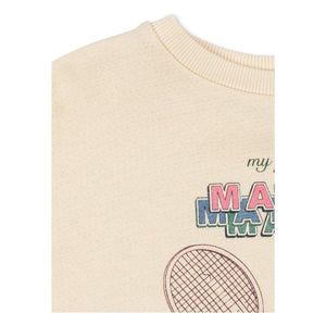 Konges Sløjd - Sudadera Loupy Match de algodón orgánico | Crema