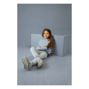 Gray Label - Leggings de algodón orgánico a rayas | Azul hielo