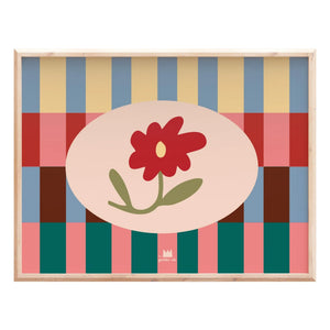 Ma petite vie - Póster floral gráfico