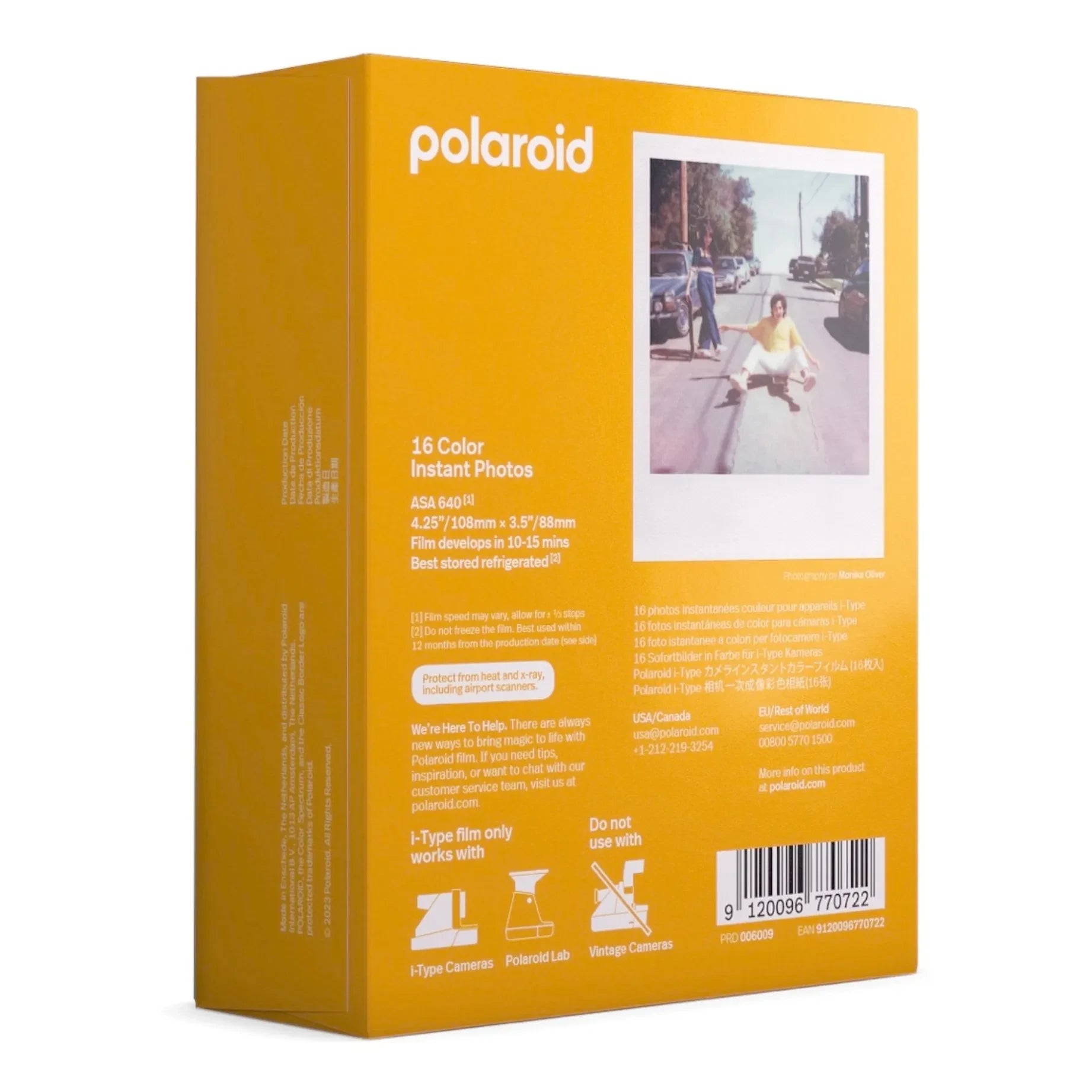 Polaroid - Película de Color para Cámara Polaroid - Paquete Doble