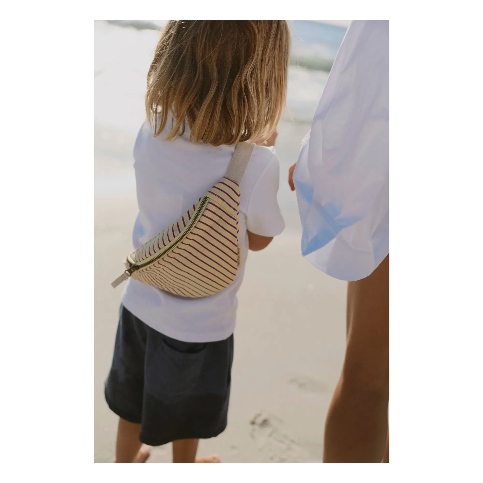 Studio Noos - Riñonera infantil a rayas | Amarillo pálido