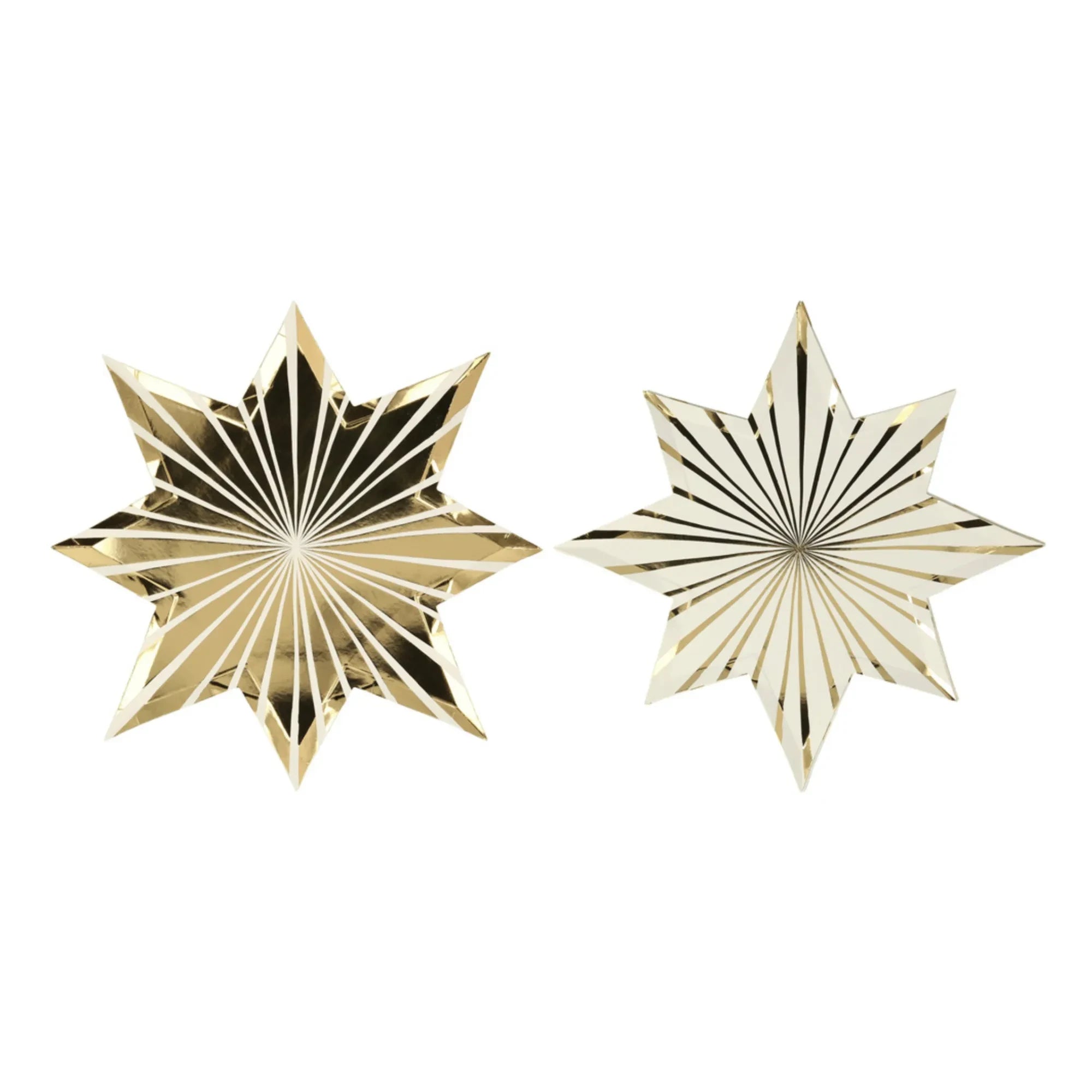 Meri Meri - Platos de Estrella Dorada Belle Epoque - Set de 8 | Oro