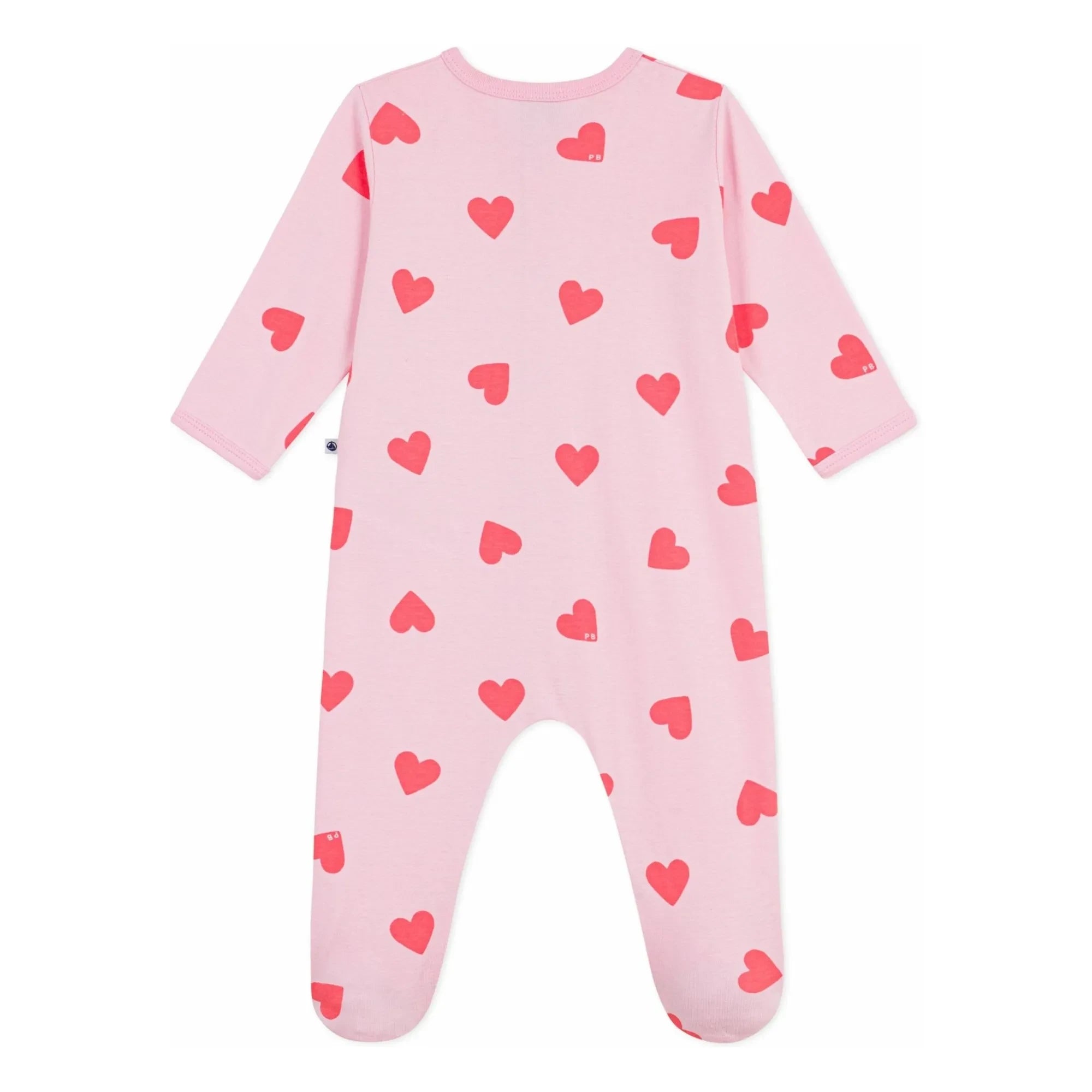 Petit Bateau - Pijama PB Corazones Buen Sueño | Rosa