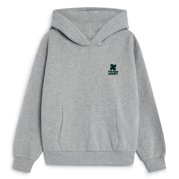 La nueva sociedad - Sudadera con capucha con el logo de TNS | Gri