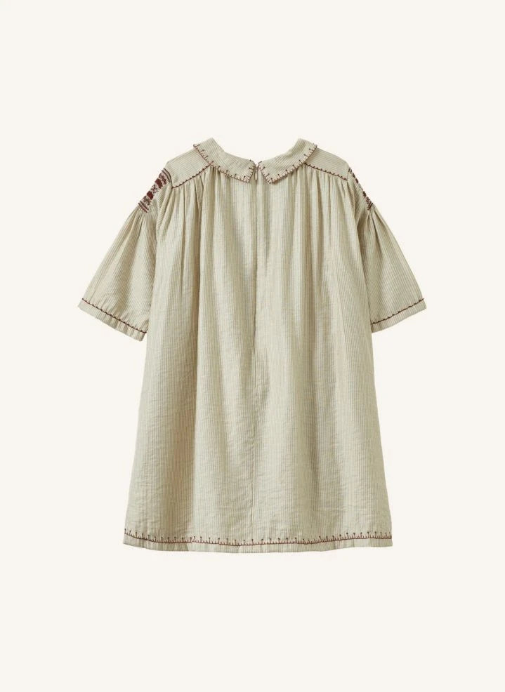 Caramel - Vestido Rayado Mathilde | Marrón topo