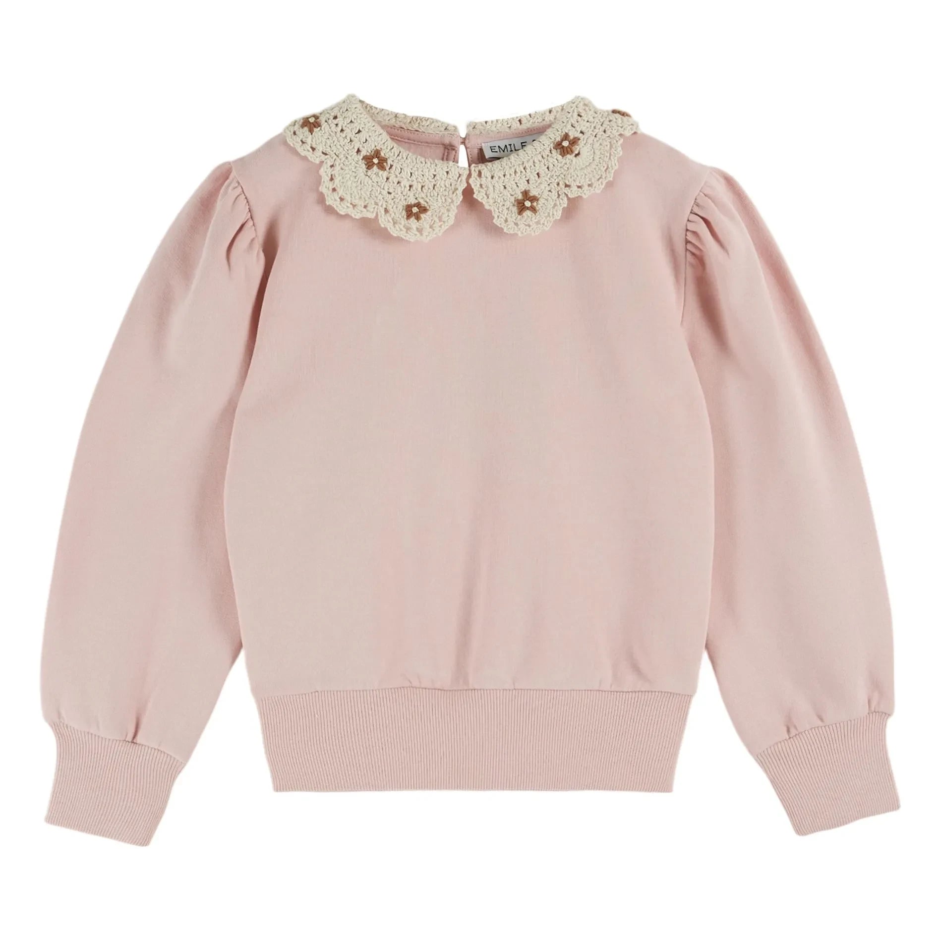 Emile et Ida - Sudadera Claudine Yaka de Algodón Orgánico | Rosa