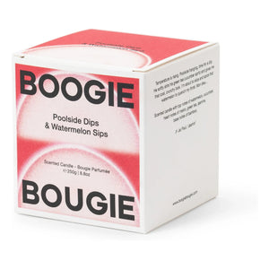 Vela de Boogie Bougie - Bocados de sandía y aperitivos junto a la piscina