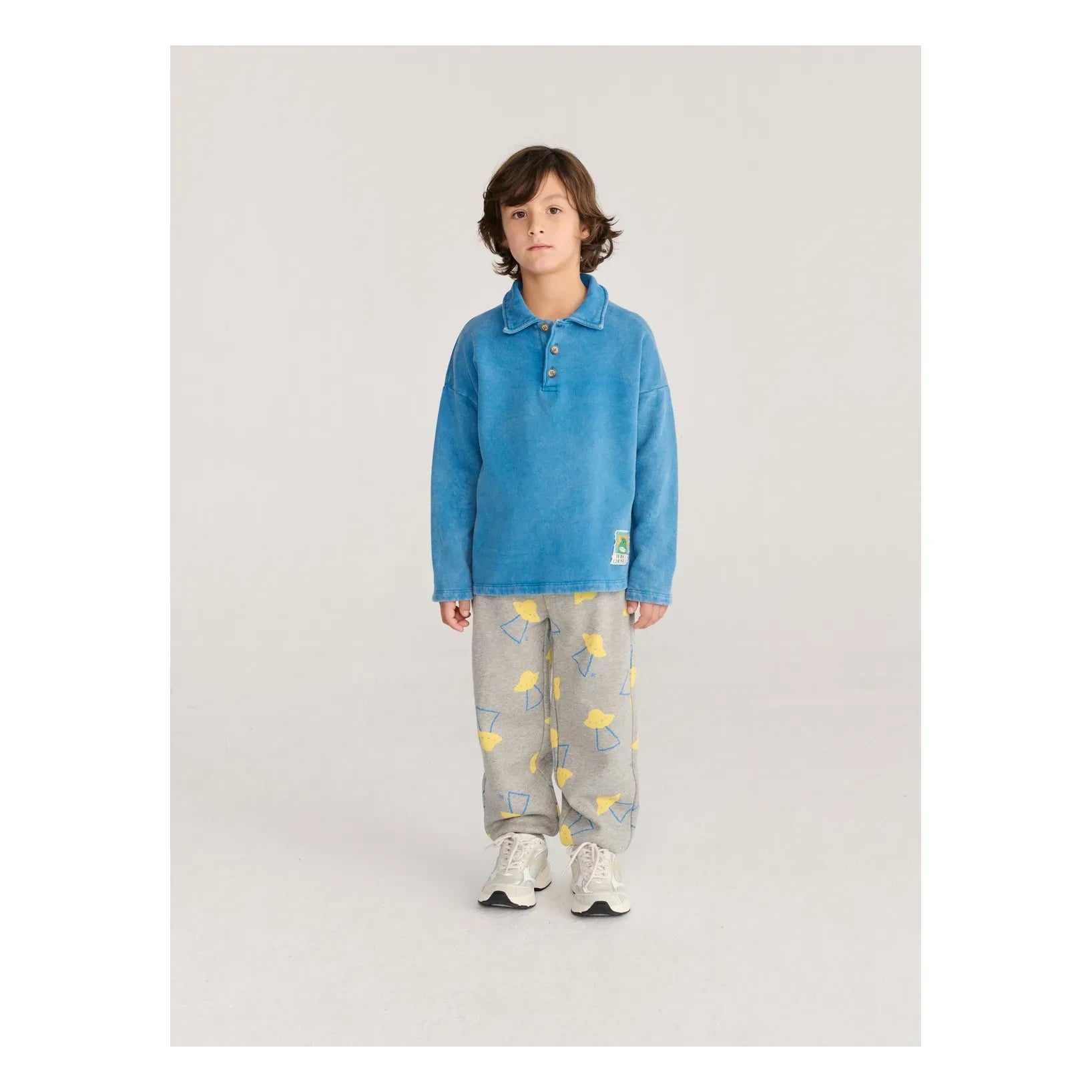 Bobo Choses - Organik Pamuklu Sweat Polo | Mavi