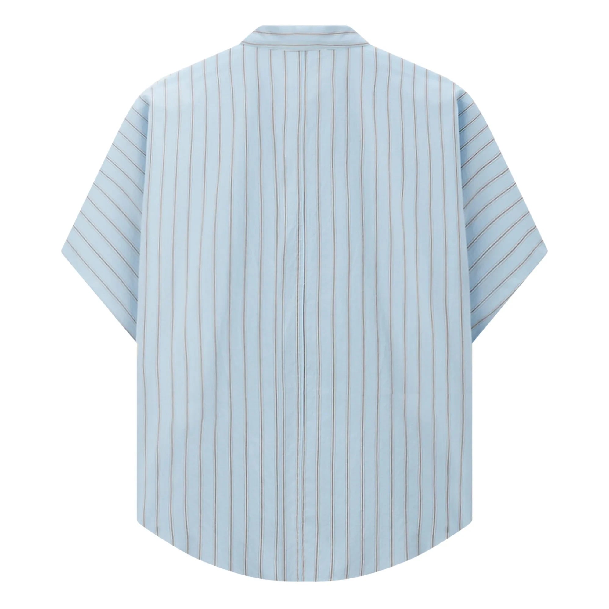 Pomandère - Camisa de rayas de manga corta | Azul