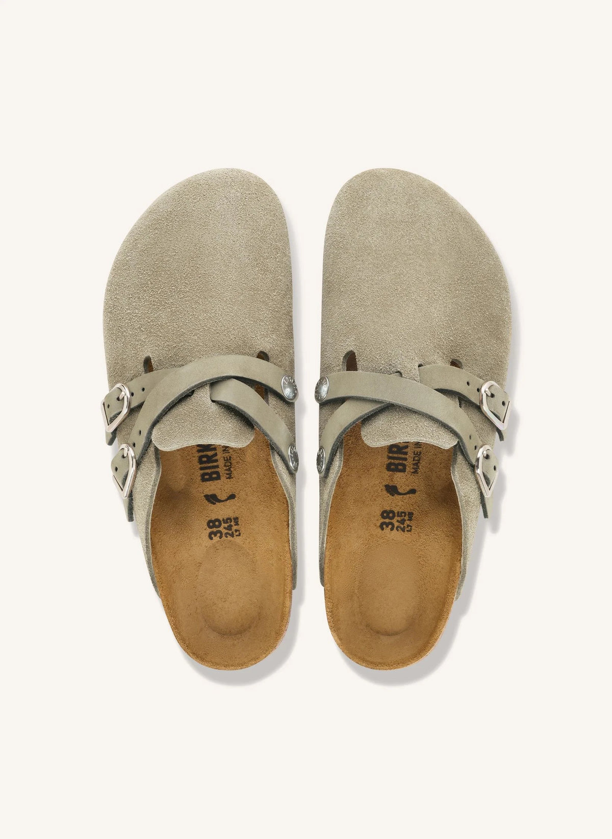 BIRKENSTOCK - Sandalias Blair de ante | Gris marrón
