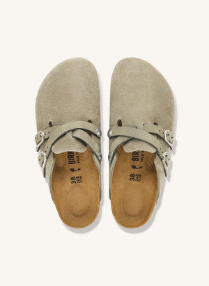 BIRKENSTOCK - Sandalias Blair de ante | Gris marrón