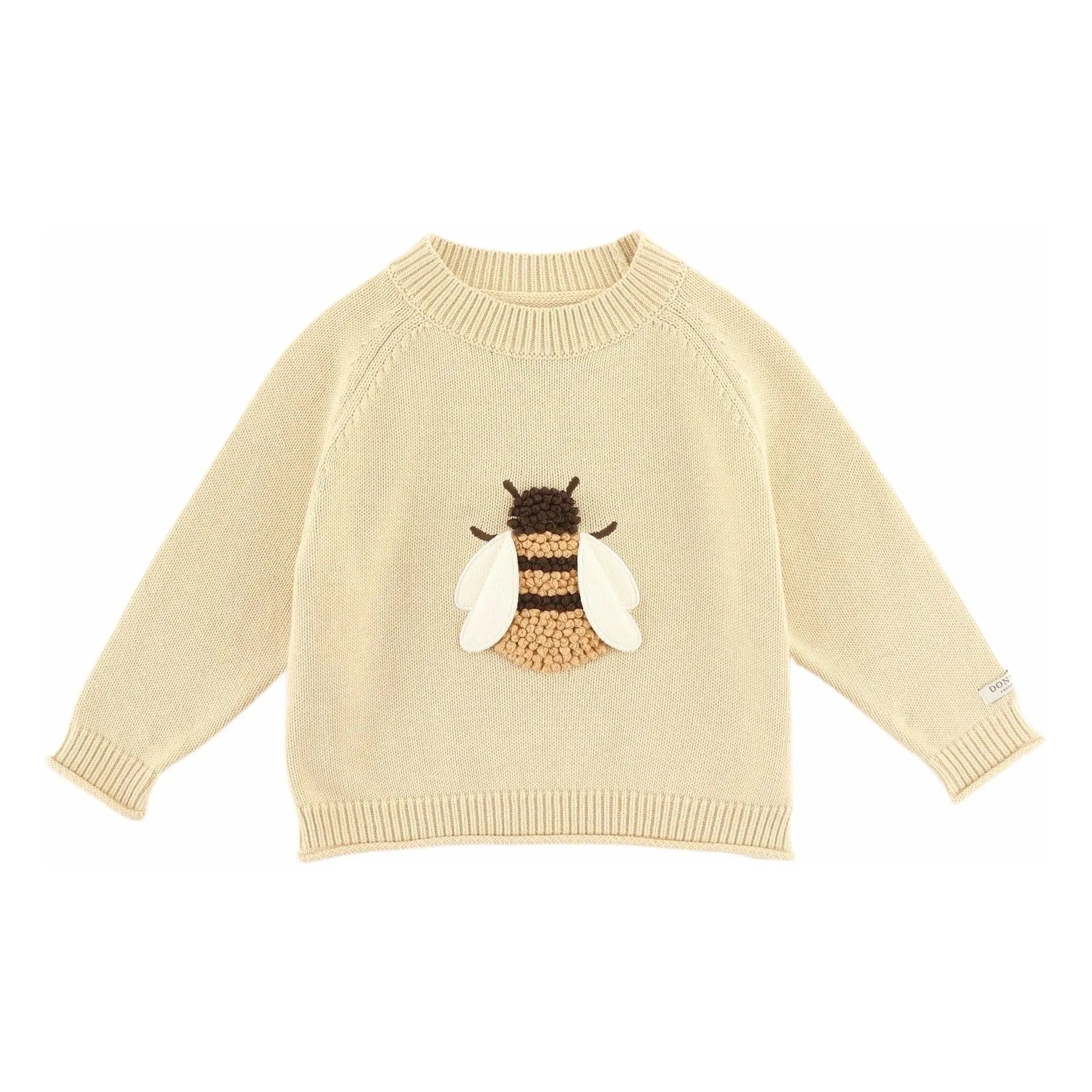 Donsje - Sudadera de algodón orgánico Valenthe Abeille | Amarillo claro