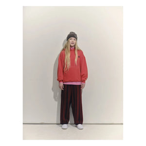 Main Story - Sudadera con capucha de algodón orgánico con logo | Rojo