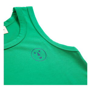 Bobo Choses - Camiseta sin mangas de modal y algodón orgánico con Have Fun Face | Verde