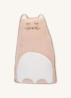Muskhane - Pasu Kitty Cojín de fieltro | Rosa empolvado