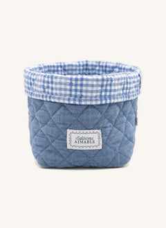 Editions Aimable - cesta de almacenamiento Paul | Chambray azul