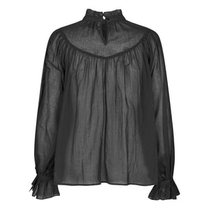 Lollys Laundry - Blusa de algodón Presley | Negro
