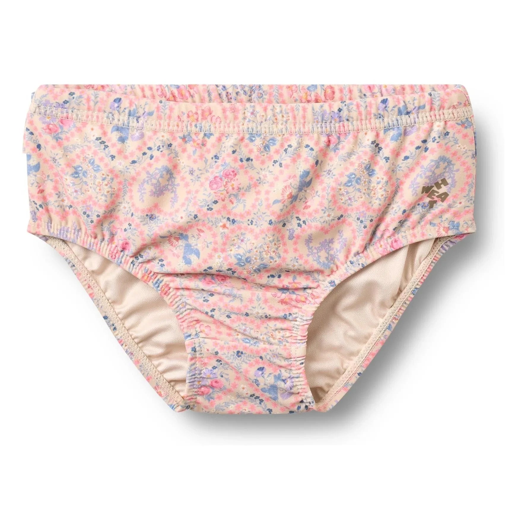 Wheat - Cilia Fleurie Traje de Baño de Bebé de Fibra Reciclada | Rosa Claro