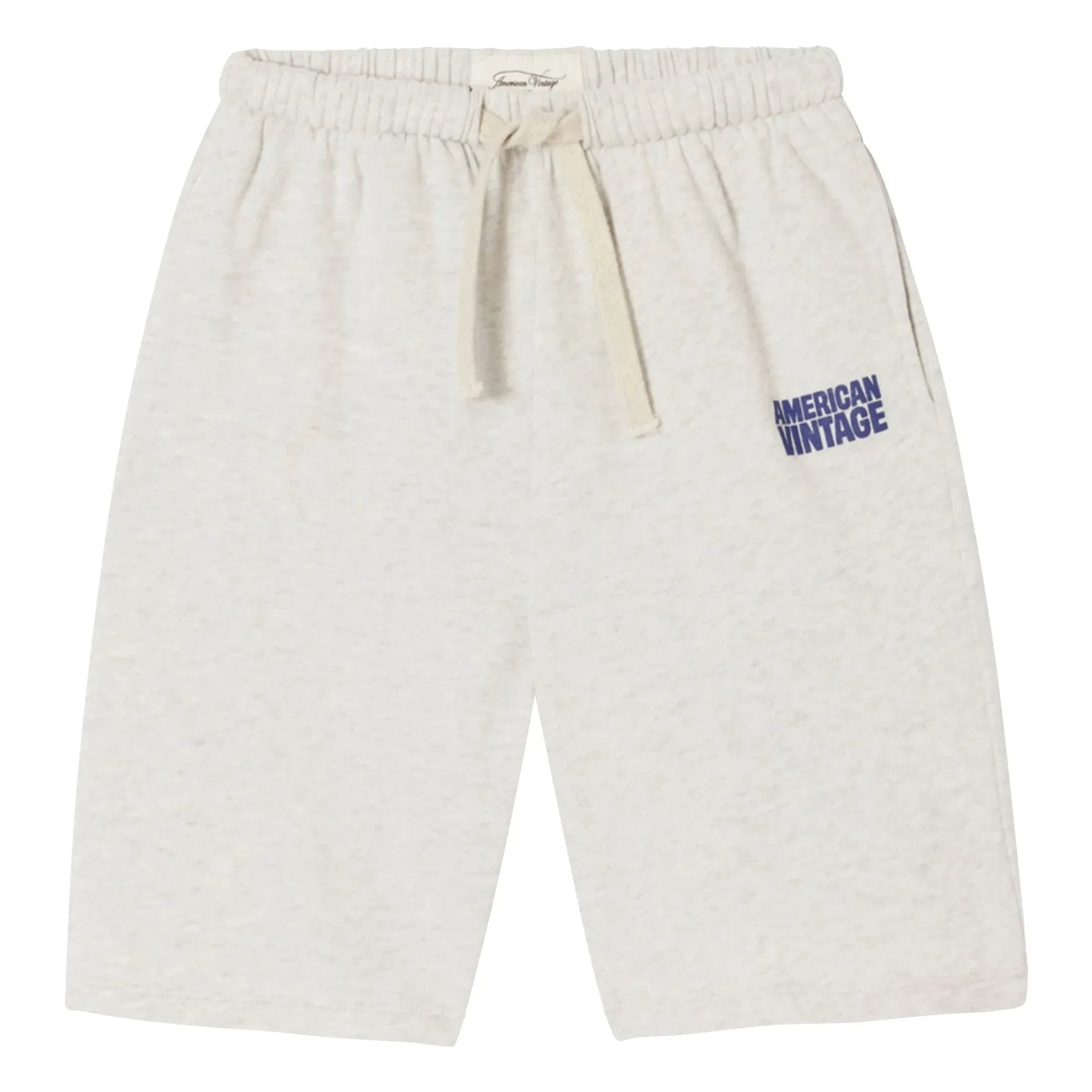 American Vintage - Pantalones cortos jogger Ykobow | Blanco jaspeado