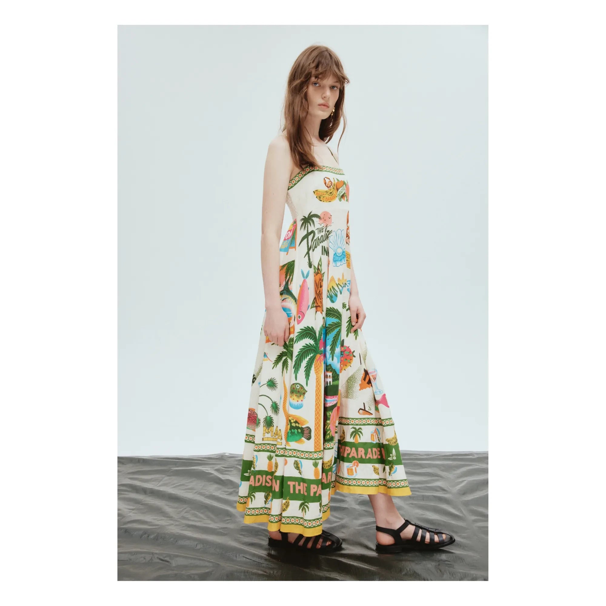Alémais - Vestido de Lino Paradiso | Crudo