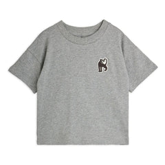 Mini Rodini - Camiseta de algodón orgánico Panter | Gris jaspeado