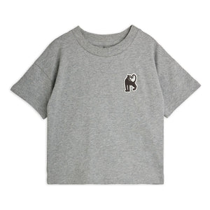 Mini Rodini - Camiseta de algodón orgánico Panter | Gris jaspeado