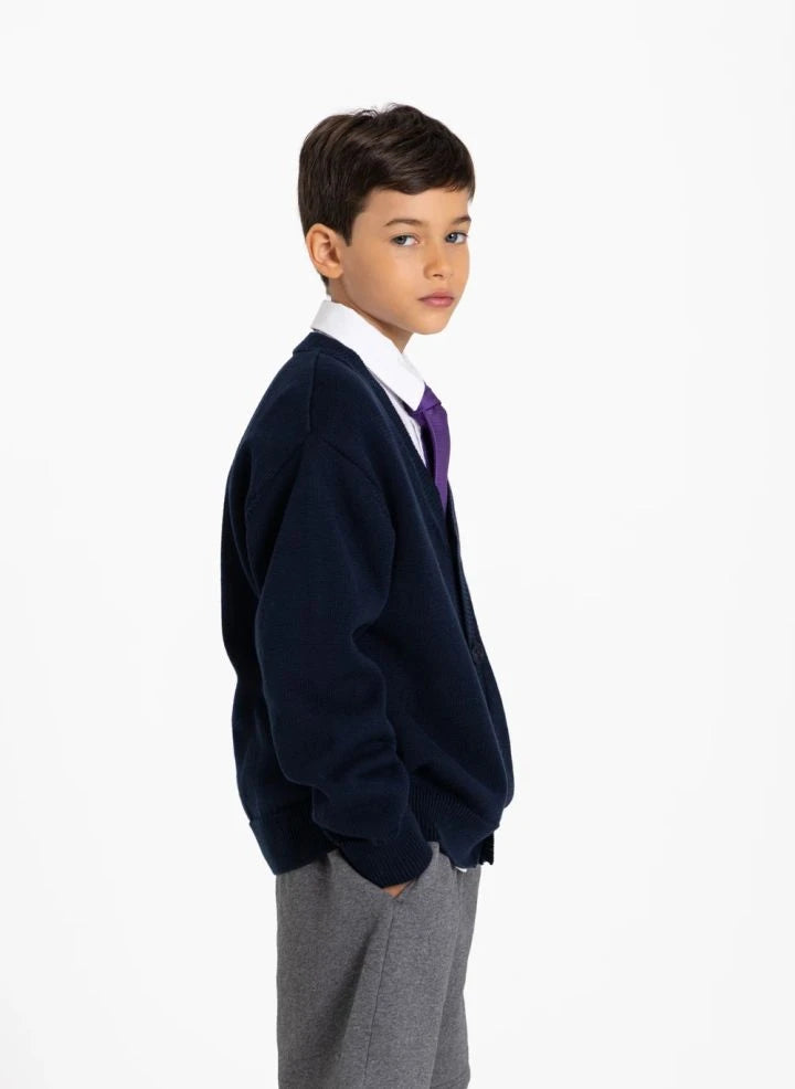Smallable Kid - Chaqueta de punto orgánica Harcourt | Azul marino