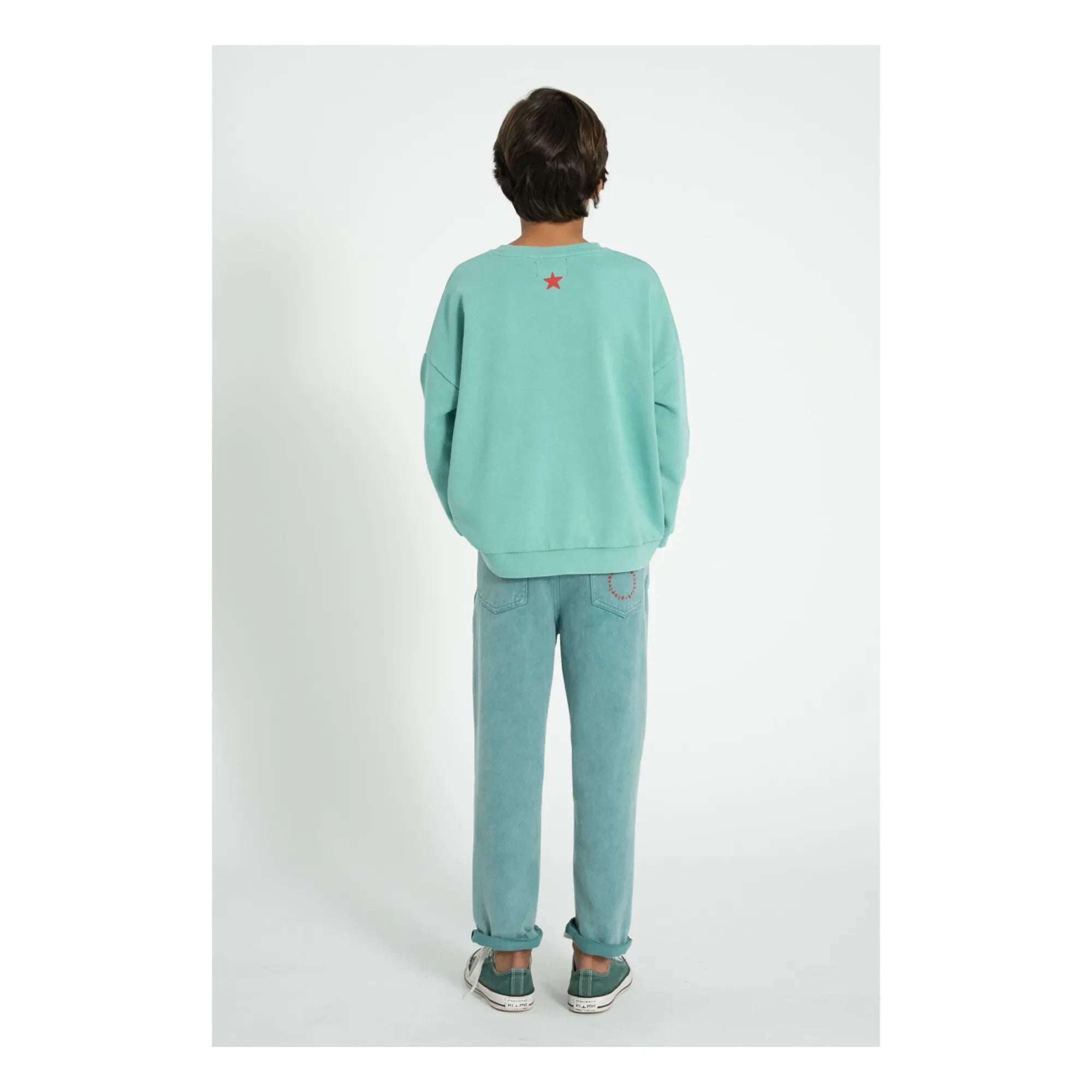 Piupiuchick - Sudadera de algodón orgánico Peace | Turquesa