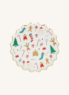 Meri Meri - Joli Noël pequeños platos - set de 8