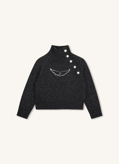 Zadig & Voltaire - Jersey de lana con botones | Gris carbón