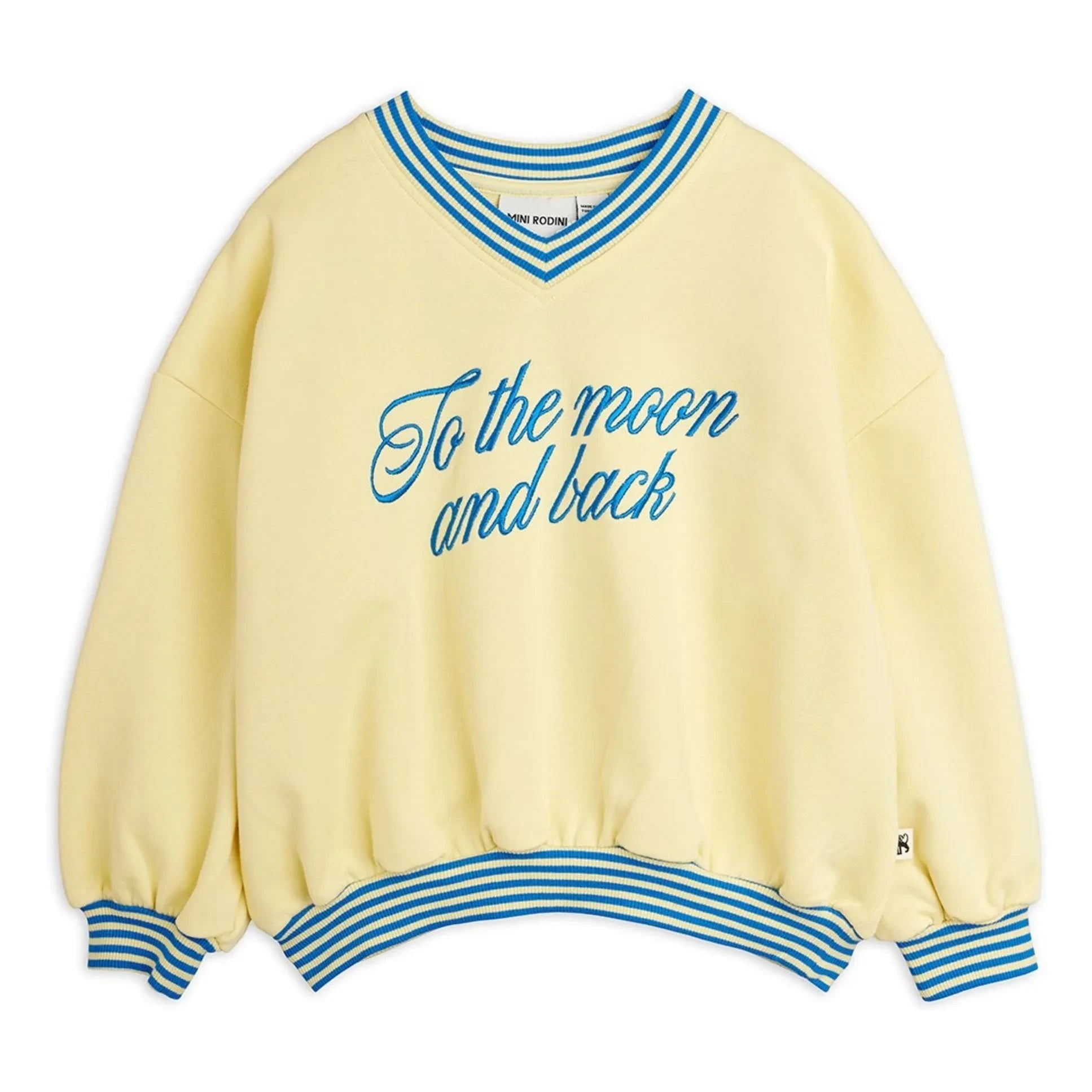 Mini Rodini - Sudadera Vuelta a la Luna y el Sol de Algodón Orgánico | Amarillo