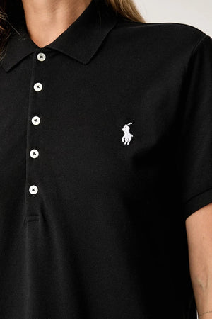 Camiseta de algodón para mujer con cuello Polo Ralph Lauren