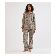 Folkloore - Çiçekli Pijama - Kadın Koleksiyonu | Yeşil