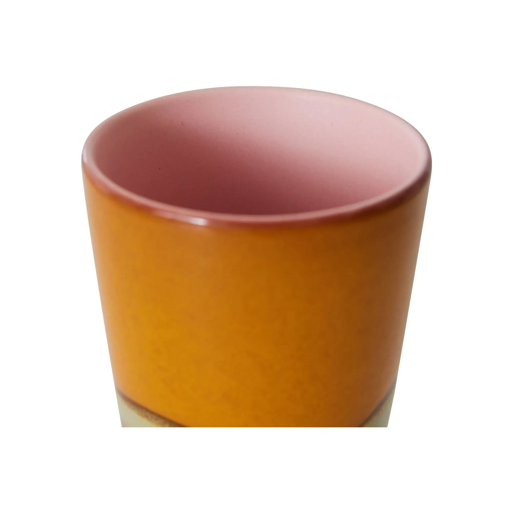 HKliving - Taza de porcelana | Naranja